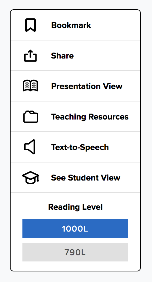 magazine toolbar teacher view