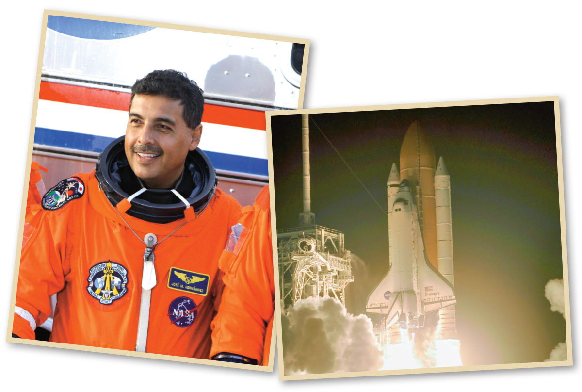 Image of astronaut and spacecraft