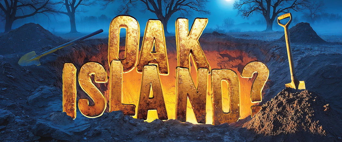 Text, "Oak Island?"